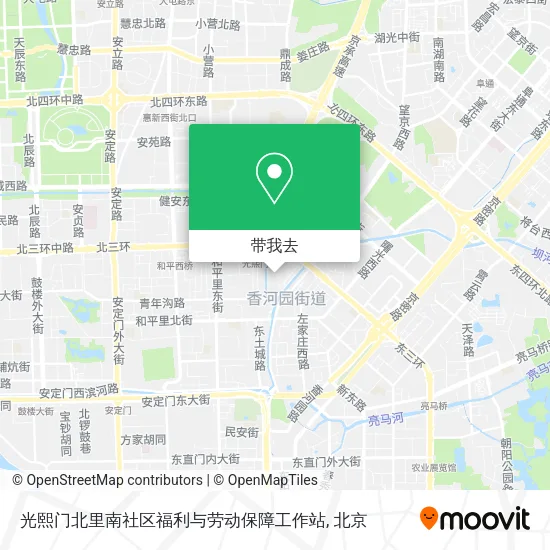 光熙门北里南社区福利与劳动保障工作站地图