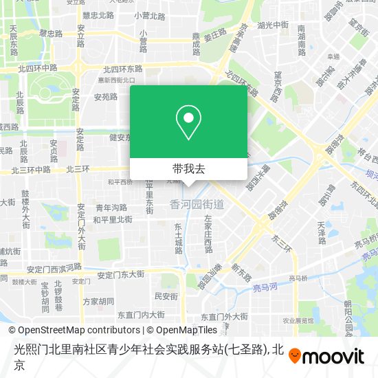 光熙门北里南社区青少年社会实践服务站(七圣路)地图