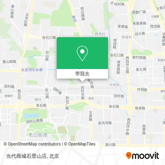 当代商城石景山店地图