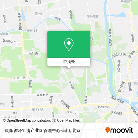 朝阳循环经济产业园管理中心-南门地图