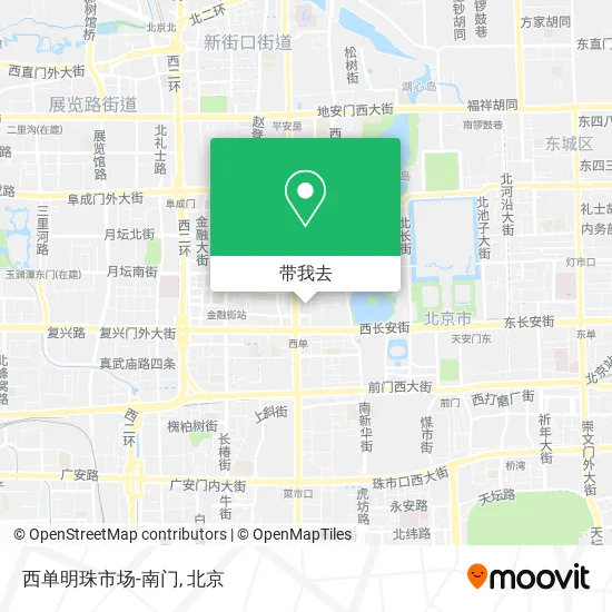 西单明珠市场-南门地图