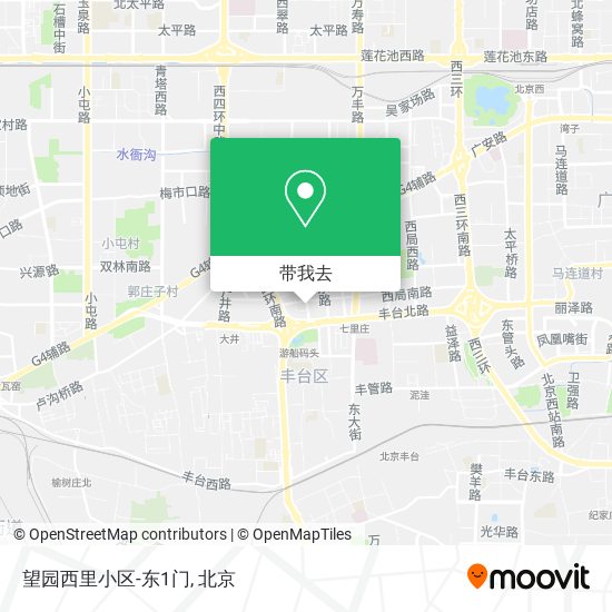 望园西里小区-东1门地图