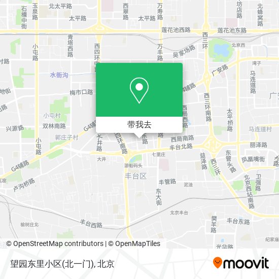 望园东里小区(北一门)地图