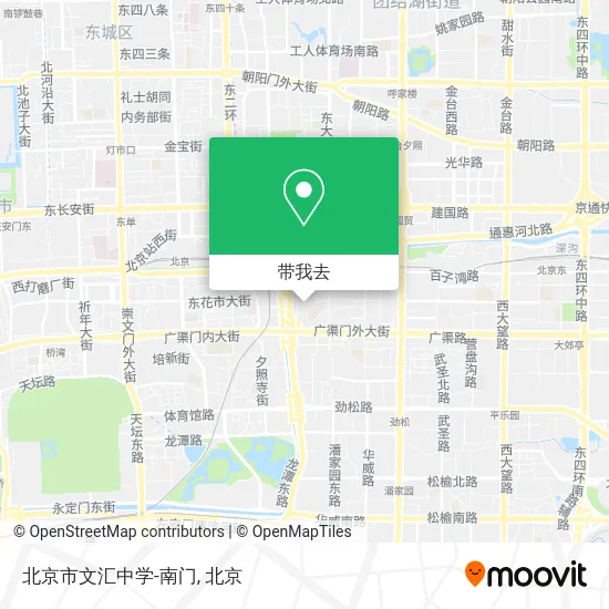 北京市文汇中学-南门地图