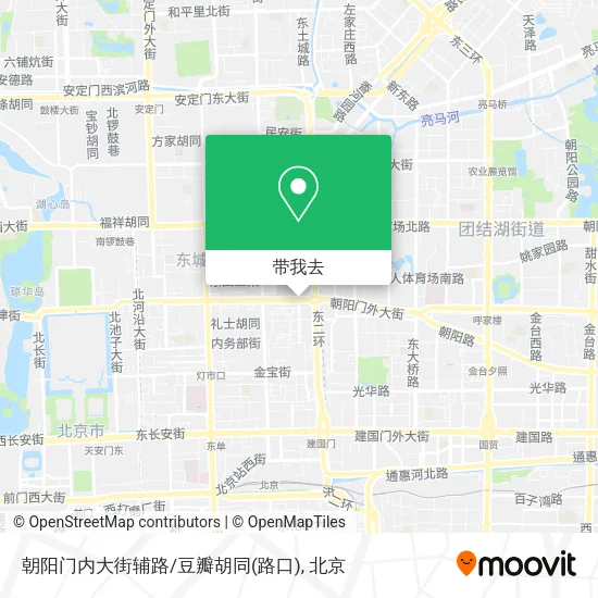 朝阳门内大街辅路/豆瓣胡同(路口)地图