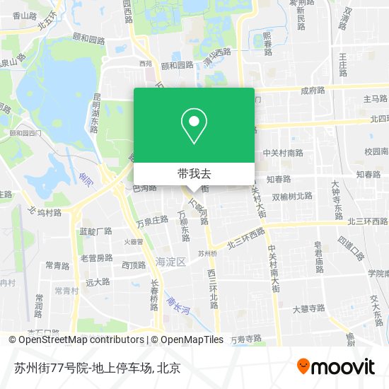 苏州街77号院-地上停车场地图