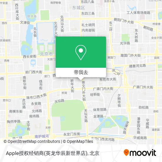 Apple授权经销商(英龙华辰新世界店)地图