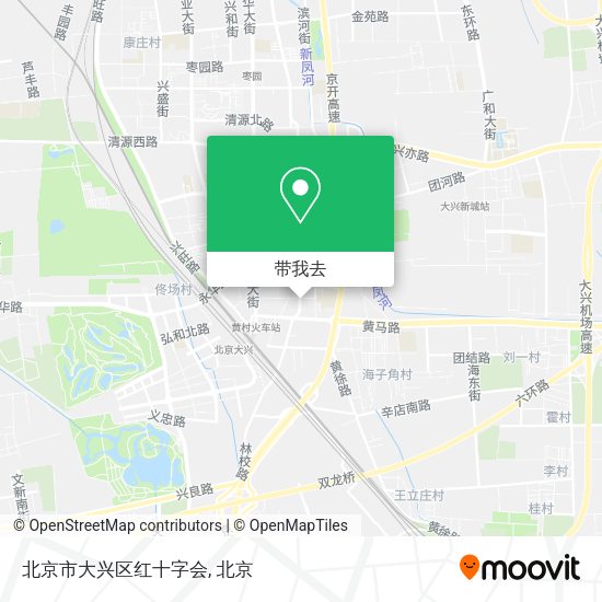 北京市大兴区红十字会地图