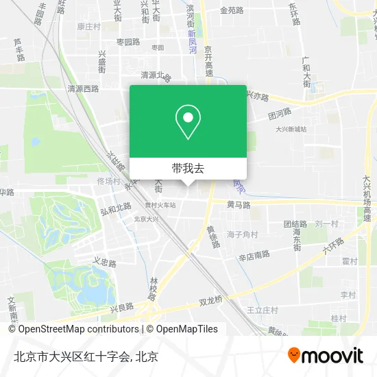 北京市大兴区红十字会地图