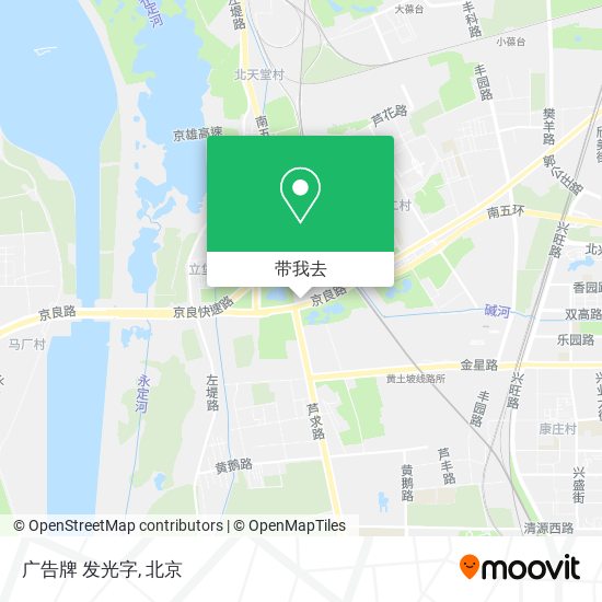 广告牌 发光字地图