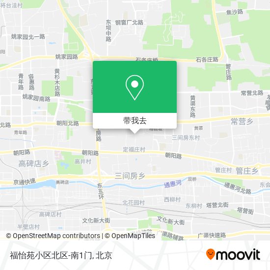 福怡苑小区北区-南1门地图