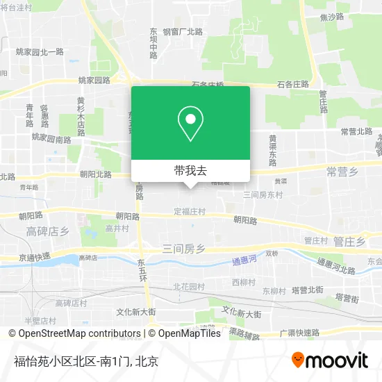 福怡苑小区北区-南1门地图