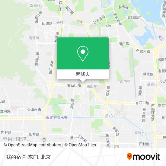 我的宿舍-东门地图
