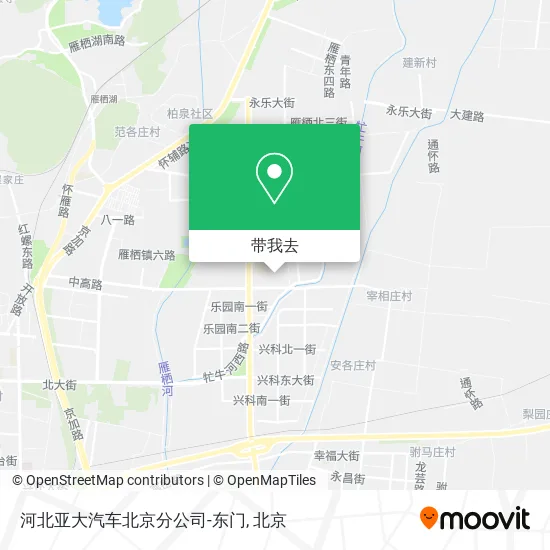 河北亚大汽车北京分公司-东门地图