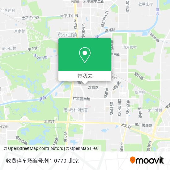 收费停车场编号:朝1-0770地图