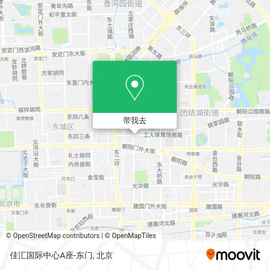 佳汇国际中心A座-东门地图