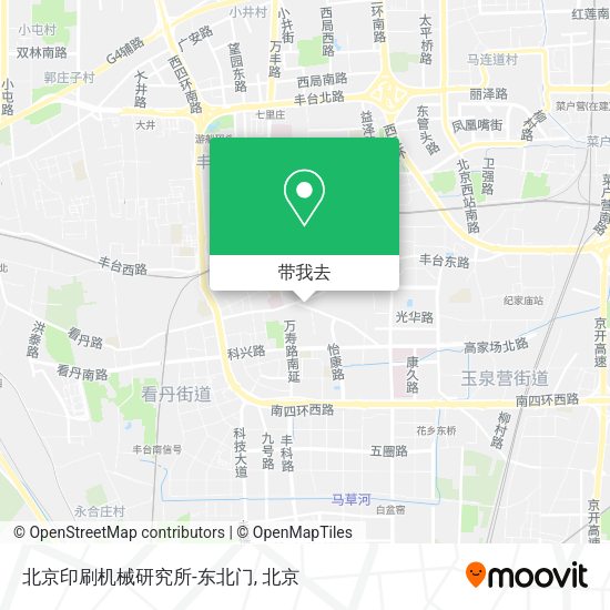 北京印刷机械研究所-东北门地图