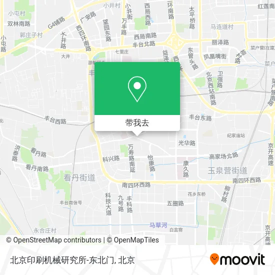 北京印刷机械研究所-东北门地图