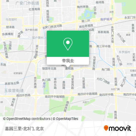 嘉园三里-北3门地图