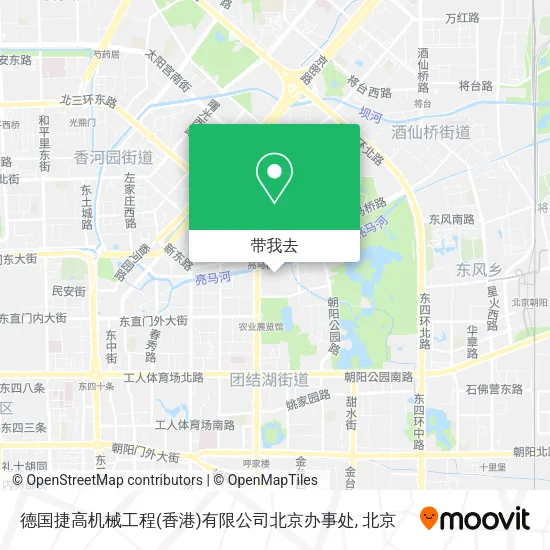 德国捷高机械工程(香港)有限公司北京办事处地图