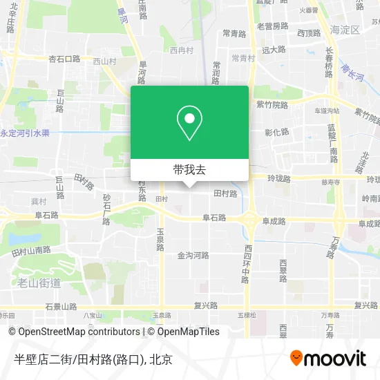 半壁店二街/田村路(路口)地图