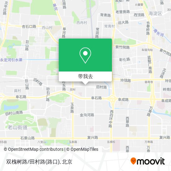 双槐树路/田村路(路口)地图