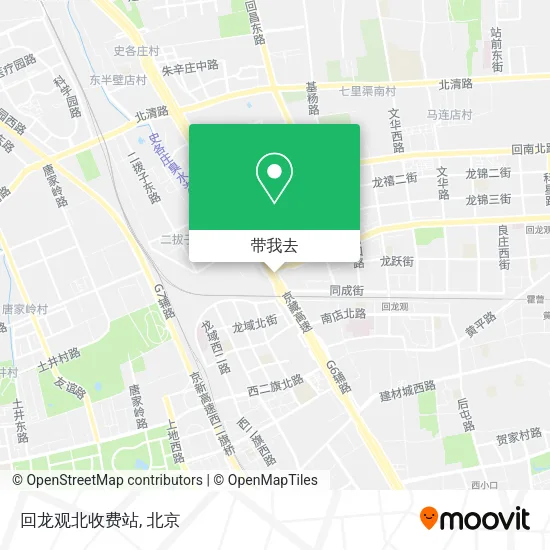 回龙观北收费站地图