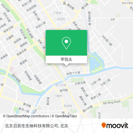 北京启辰生生物科技有限公司地图