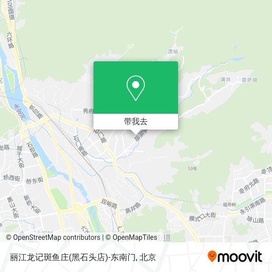 丽江龙记斑鱼庄(黑石头店)-东南门地图