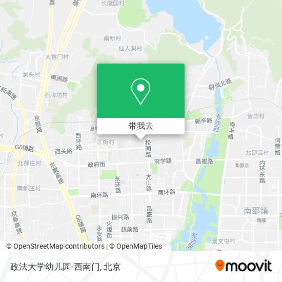 政法大学幼儿园-西南门地图