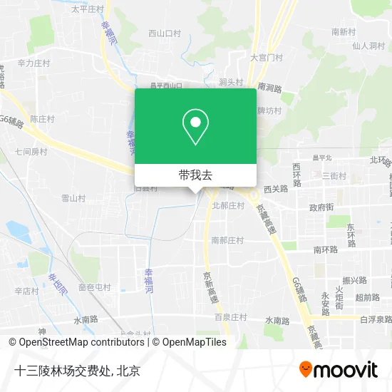 十三陵林场交费处地图