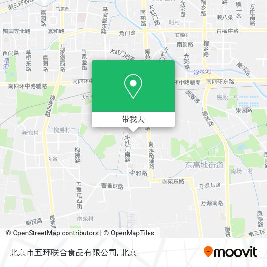 北京市五环联合食品有限公司地图