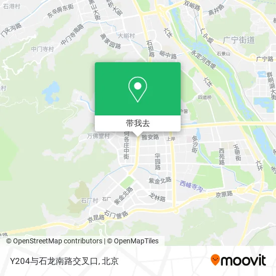 Y204与石龙南路交叉口地图