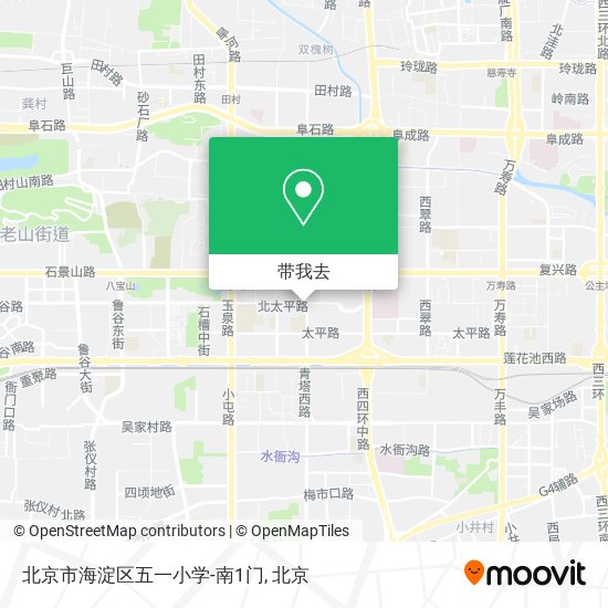 北京市海淀区五一小学-南1门地图