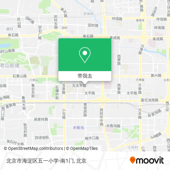 北京市海淀区五一小学-南1门地图