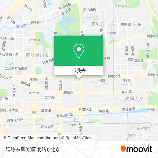 延静东里(朝阳北路)地图