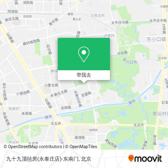 九十九顶毡房(永泰庄店)-东南门地图