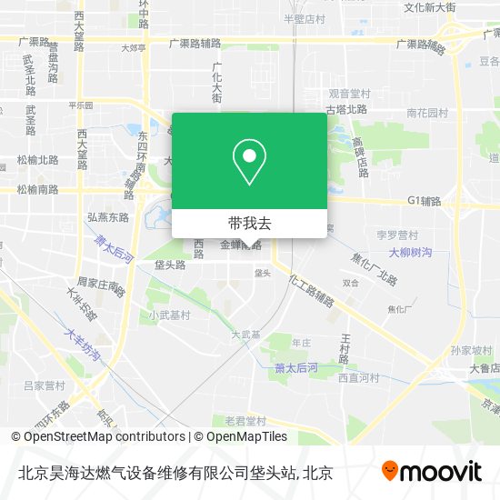 北京昊海达燃气设备维修有限公司垡头站地图