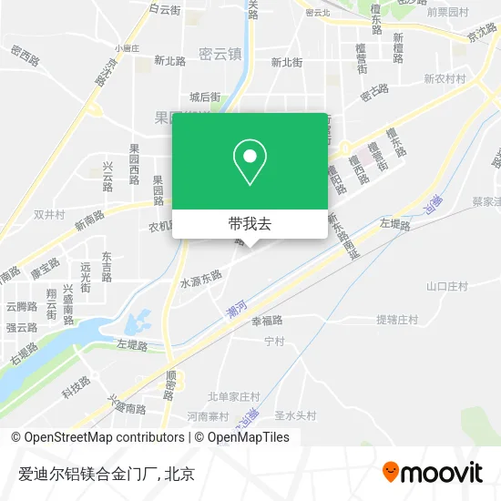 爱迪尔铝镁合金门厂地图