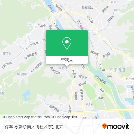 停车场(新桥南大街社区东)地图