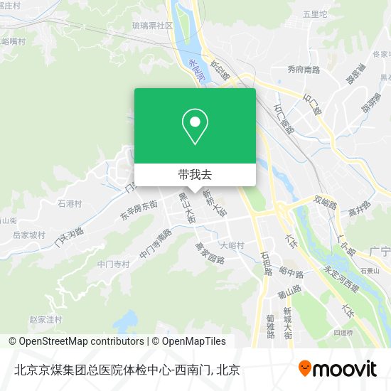 北京京煤集团总医院体检中心-西南门地图