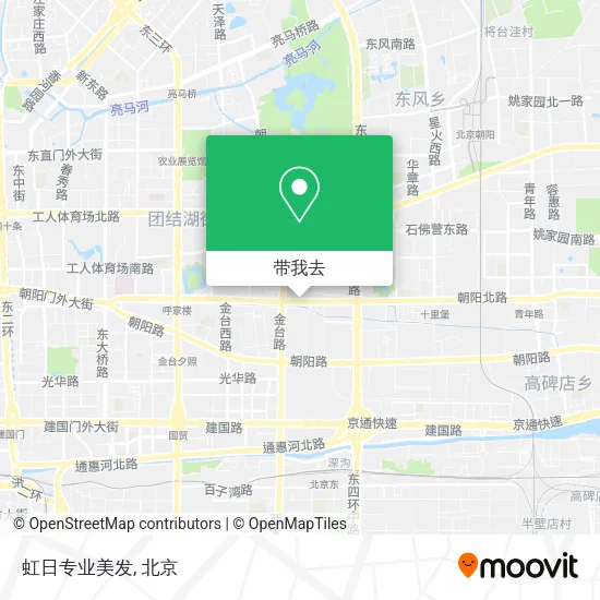 虹日专业美发地图
