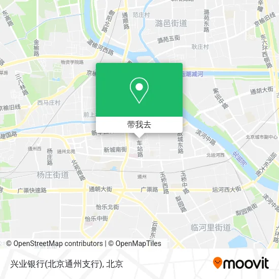 兴业银行(北京通州支行)地图