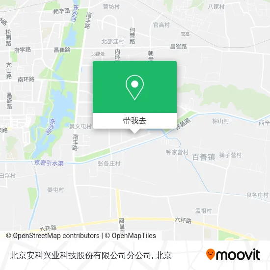 北京安科兴业科技股份有限公司分公司地图