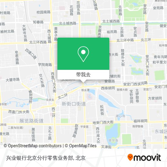 兴业银行北京分行零售业务部地图