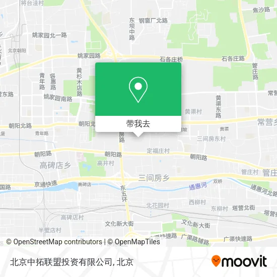 北京中拓联盟投资有限公司地图