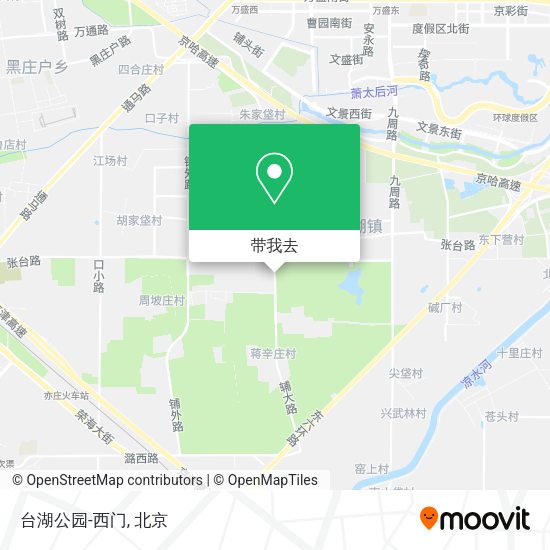 台湖公园-西门地图