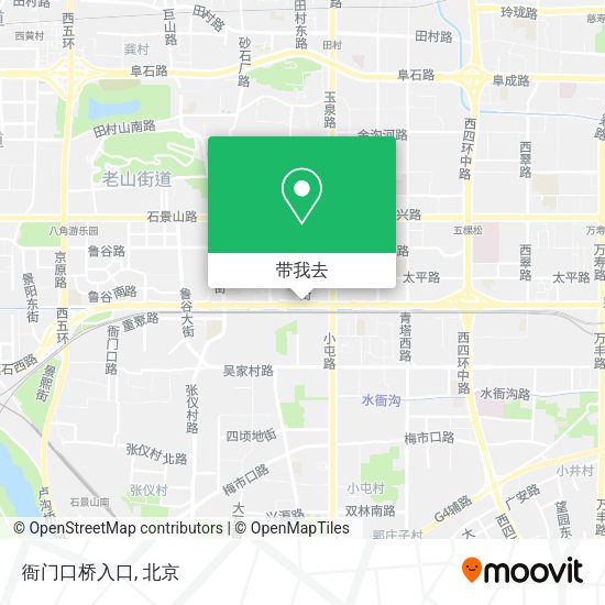 衙门口桥入口地图
