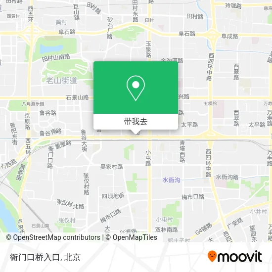 衙门口桥入口地图