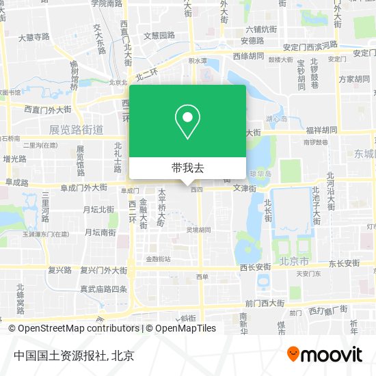 中国国土资源报社地图